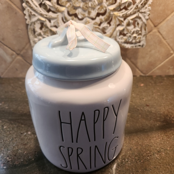 Rae Dunn Happy Spring Canister *NEW* - Picture 2 of 2